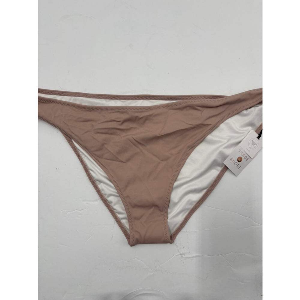 Women Shade & Shore nude colored Bikini Bottom XL Brown